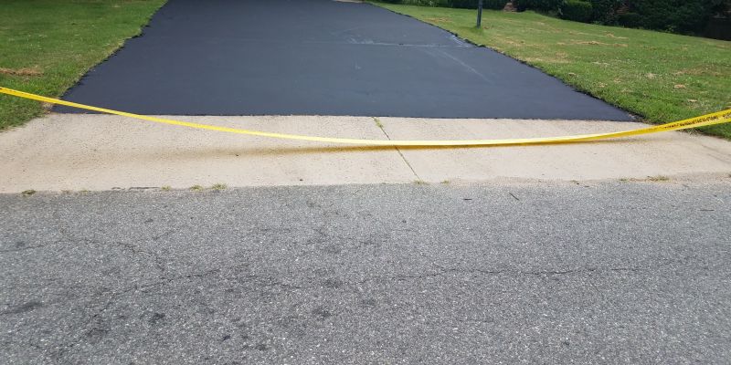 Blacktop Driveway Before Resurfacing
